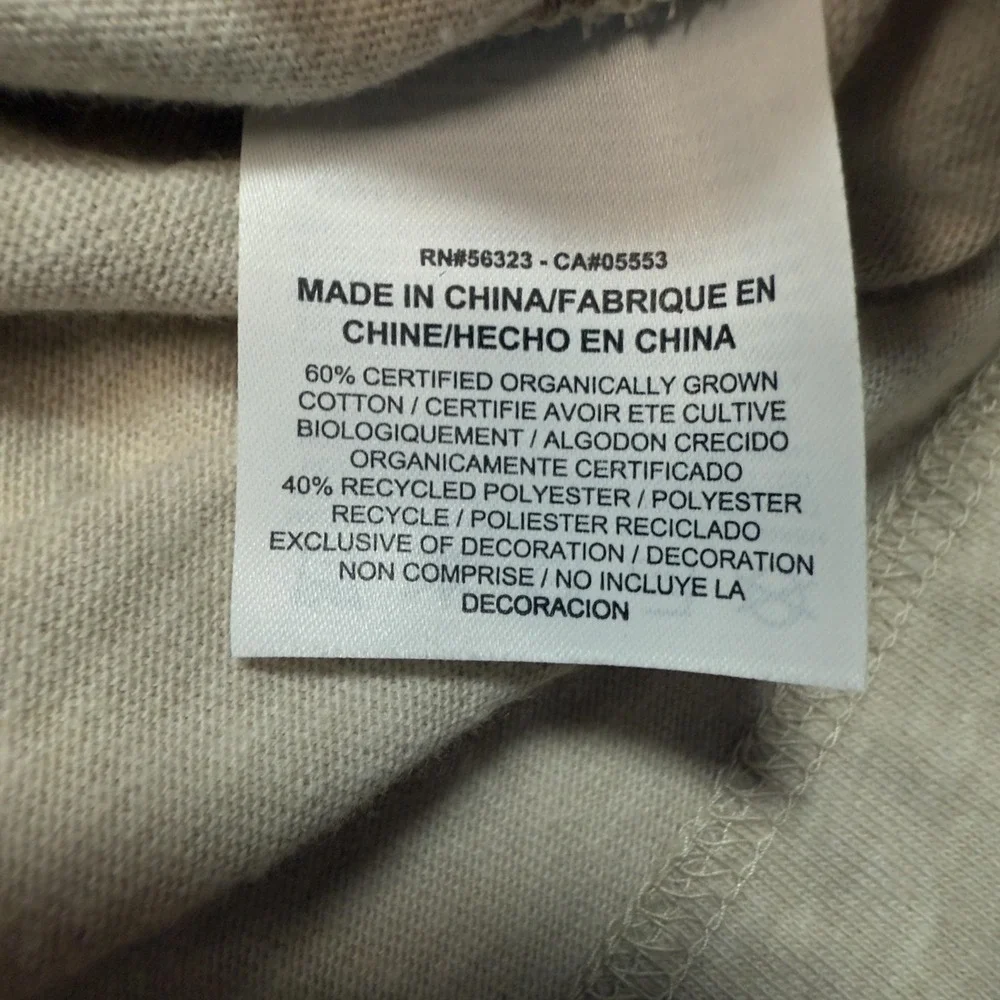 Nike‎ Dress Womens Small Beige Sleeveless Sweatshirt Kangaroo Pocket Just Do It - Picture 6 of 6